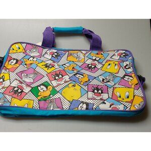 Vtg 90s Kids LOONEY TUNES Book Bag Shoulder School Messenger Bag Tweetie  NWT